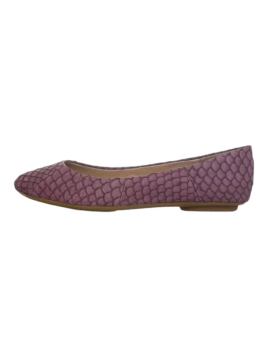 Miz Mooz Shoes - Miz Mooz Violet Leather Panther Ballet Flats Shoes Sz 9 Fish Scale Pattern
